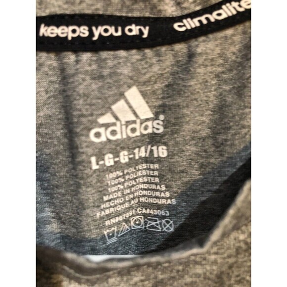 Adidas Basketball Short Sleeve T-Shirt Boy's Size Large (14/16) - Picture 3 of 3